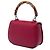 Bamboo Borsa Gucci Red Medium in pelle di vitello con manico in bambù - vista 2