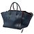 Céline Celine Blue Medium Leather Phantom Luggage Tote - vue 2