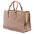 Prada Borsa Tote Galleria Double Zip Frame Medium in Saffiano Marrone - vista 2