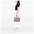 Prada Borsa Tote Galleria Double Zip Frame Medium in Saffiano Marrone - vista 6