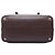 Borsa Satchel Prada Brown Large Bicolor City Calf Double Flap - vista 3