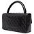 Chanel Black Medium Classic Lambskin Kelly Flap - vista 2