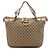 Borsa Satchel Gucci Beige GG Canvas Icon Bit