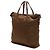 Borsa Tote Convertibile Prada in Tessuto Marrone con Chiusura a Zip - vista 2