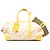 Louis Vuitton White Limited Edition Monogram Denim Speedy Round