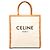 Céline Celine Cabas Vertical Grande de lona marrón