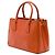 Prada Orange Small Saffiano Lux Galleria Double Zip Satchel - vista 2