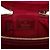 Bamboo Borsa Vanity Gucci in vitello lucido rosso con bambù - vista 5