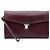Prada Red Saffiano Envelope Pushlock Clutch