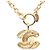 Collana con pendente matelassé Chanel Gold CC placcato oro - vista 3