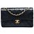 Chanel Black Medium Classic Lambskin Double Flap