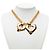 Collana con pendente Chanel Double Heart Coco Mark - vista 6