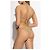 Bas de maillot de bain beige Dsquared2 à liens latéraux - vue 3