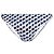 Bas de maillot de bain bleu Tory Burch à motifs