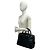 Céline Celine Logo Handtasche aus Wildleder - Ansicht 2