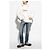 Jeans Moncler Genius Fragment Blu Distressed - vista 2