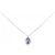 Autre Marque Collana in platino, tanzanite e diamanti