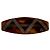 Barrette Fendi Marrom Plástico
