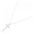 Tiffany & Co Collana Tiffany Cross Au750 in oro bianco - vista 2