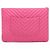 Chanel Clutch Bag New Medium in pelle d'agnello Chevron Gold CC - vista 4