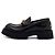 Gucci Mocassini da donna chunky con suola lug nera e morsetto dorato
