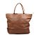 Tory Burch Braune Ledertote und Schultertasche