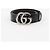 Gucci Cintura GG Marmont in pelle nera - vista 2