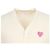 Comme Des Garcons Cardigan con patch a cuore rosa - vista 4