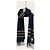 Burberry Sciarpa in cashmere a quadri Indigo Mid Camel - vista 2
