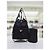 Prada Borsa crossbody a secchiello in nylon Pocono nero borchiata - vista 2