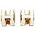 Hermès Mini Pop Ohrring Gold Blanc White