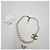 Chanel Collana Anniversary CC Logo Gold Crystal Pearl - vista 15