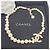 Chanel Collana Anniversary CC Logo Gold Crystal Pearl - vista 2