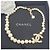 Chanel Collana Anniversary CC Logo Gold Crystal Pearl - vista 22