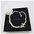Chanel Collana Anniversary CC Logo Gold Crystal Pearl - vista 4