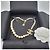 Chanel Collana Anniversary CC Logo Gold Crystal Pearl - vista 6