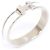 Hermès Bracciale Click PM in finitura argento bianco