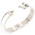 Hermès Bracciale Click PM in finitura argento bianco - vista 5