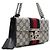 Gucci Picca borsa a tracolla e crossbody GG con catena dorata - vista 4