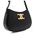 Céline Triomphe Tilly Schultertasche aus schwarzem Leder - Ansicht 3