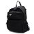 Prada Zaino in nylon nero con logo argento - vista 2