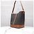 Céline Bolso Bucket Medium de Lona Triomphe Marrón - vue 12