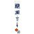 Foulard Hermès Derby 2000 90 Blu Seta - vista 6