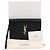 Autre Marque Clutch matelassé Logo Monogram Gold