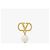 Valentino Orecchini a perla Garaavani Logo Pearl Drop - vista 2