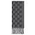Sciarpa Gucci in cashmere grigio scuro nero