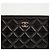 Chanel Clutch in pelle d'agnello matelassé nera con perle CC - vista 2