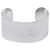 Maison Martin Margiela Bracciale Rigido con Logo Argento