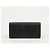 Autre Marque Leder-Clutch silberfarben Schwarz - Ansicht 3