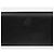 Autre Marque Leder-Clutch silberfarben Schwarz - Ansicht 4